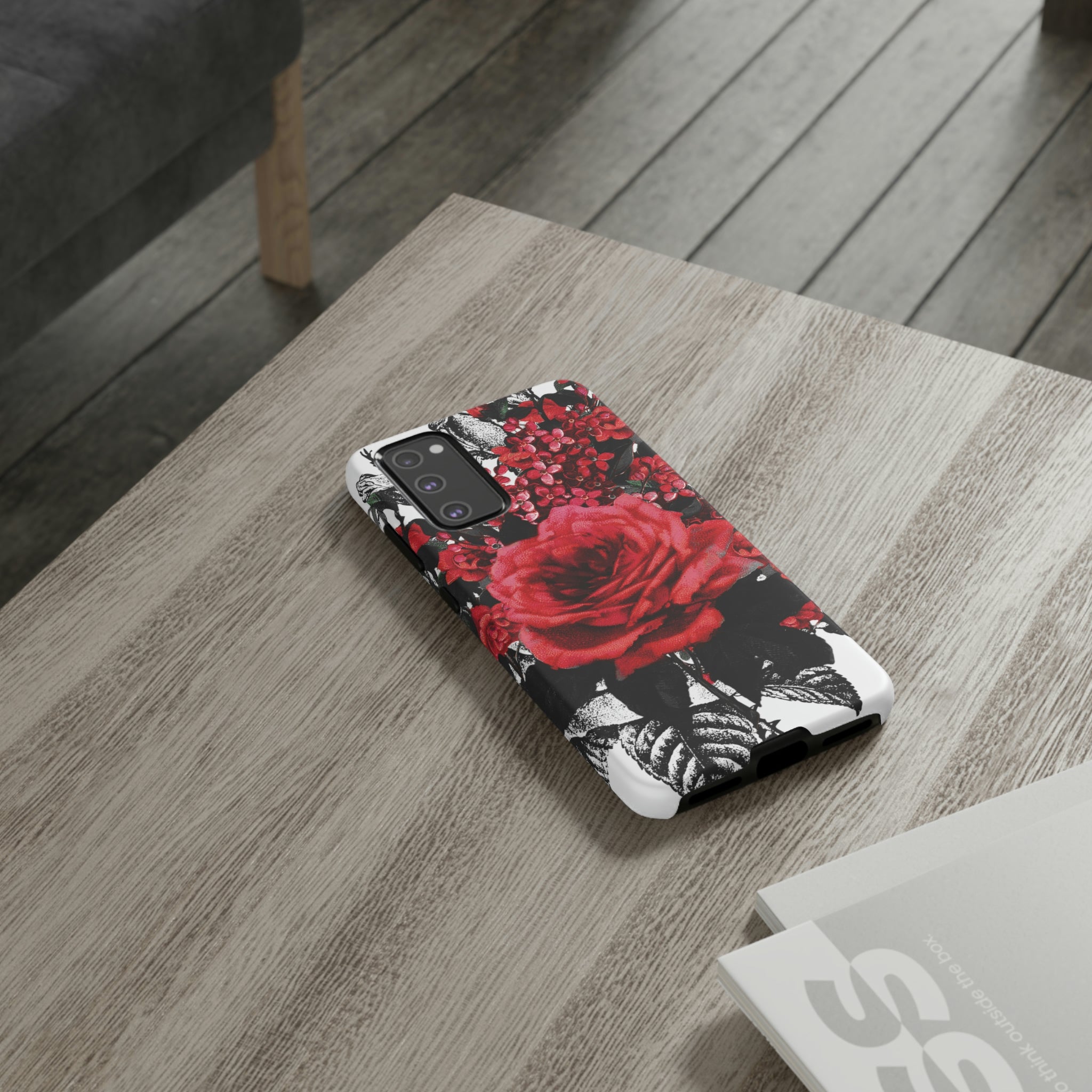 Rola Gothic Flower Samsung Case (Protective) Phone Case