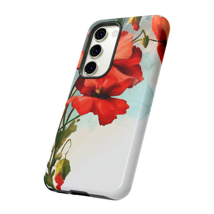 Poppy Flower Drawing Android Case (Protective) Phone Case