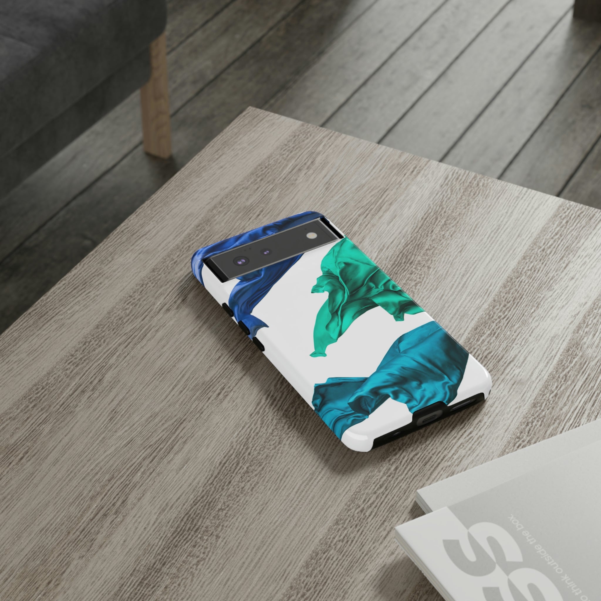 Blue Velvet Fabric Android Case (Protective) Phone Case