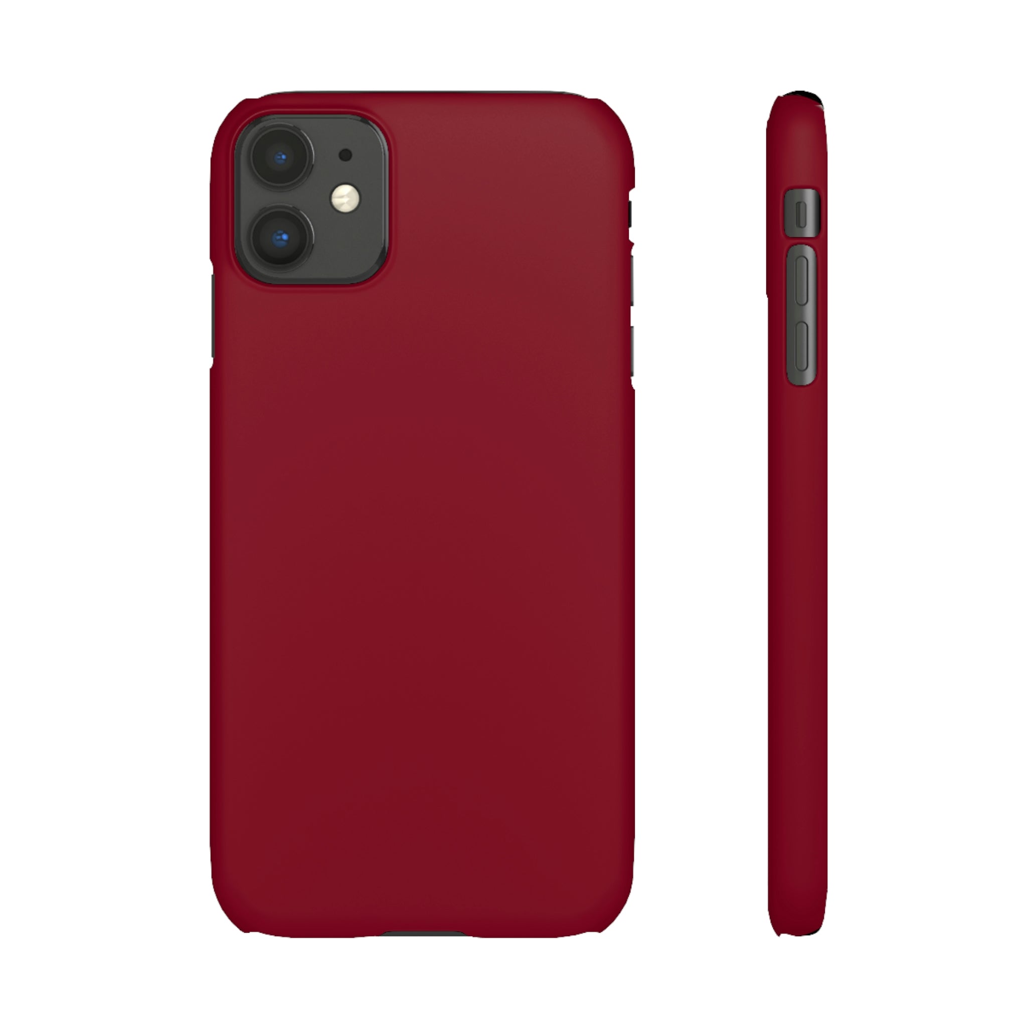 Burgundy Red iPhone Case (Slim) iPhone 11 Matte Phone Case