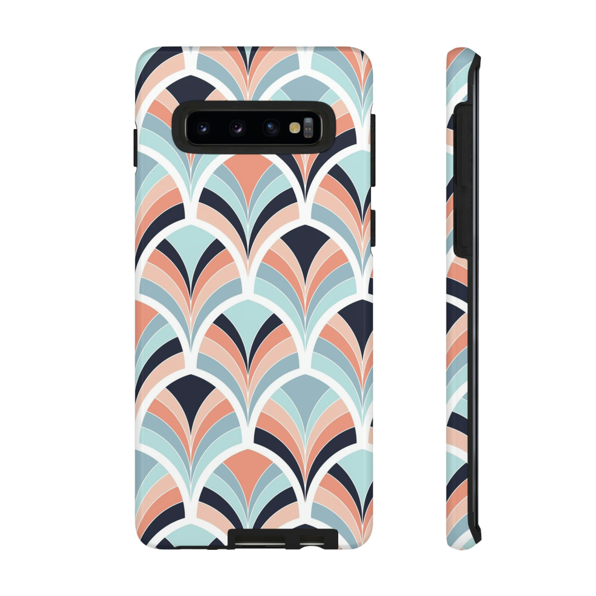 Baby blue Retro Samsung Case (Protective) Samsung Galaxy S10 Glossy Phone Case