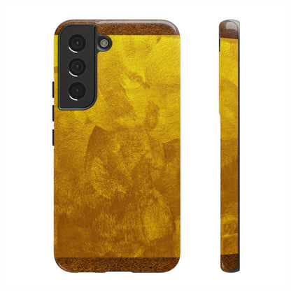 Retro Gold Android Case (Protective) Samsung Galaxy S22 Glossy Phone Case