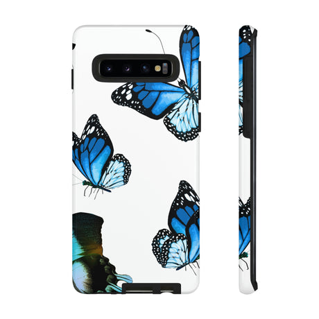 Blue Butterflies Android Case (Protective) Samsung Galaxy S10 Glossy Phone Case