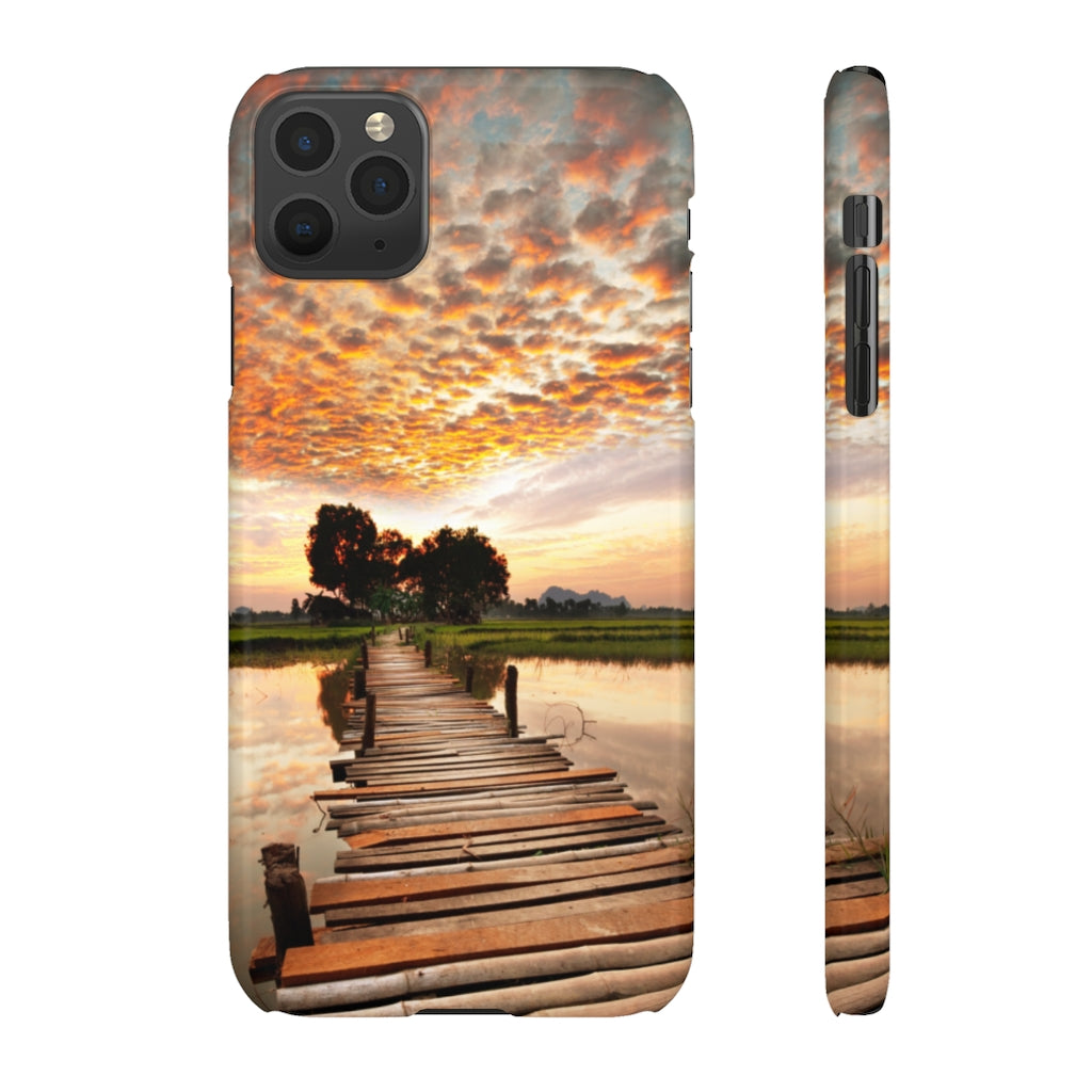 Sunset on the Tropical River Samsung/iPhone (Slim) Phone Case