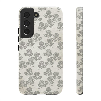 Roseniara Gothic Flower Samsung Case (Protective) Samsung Galaxy S22 Glossy Phone Case