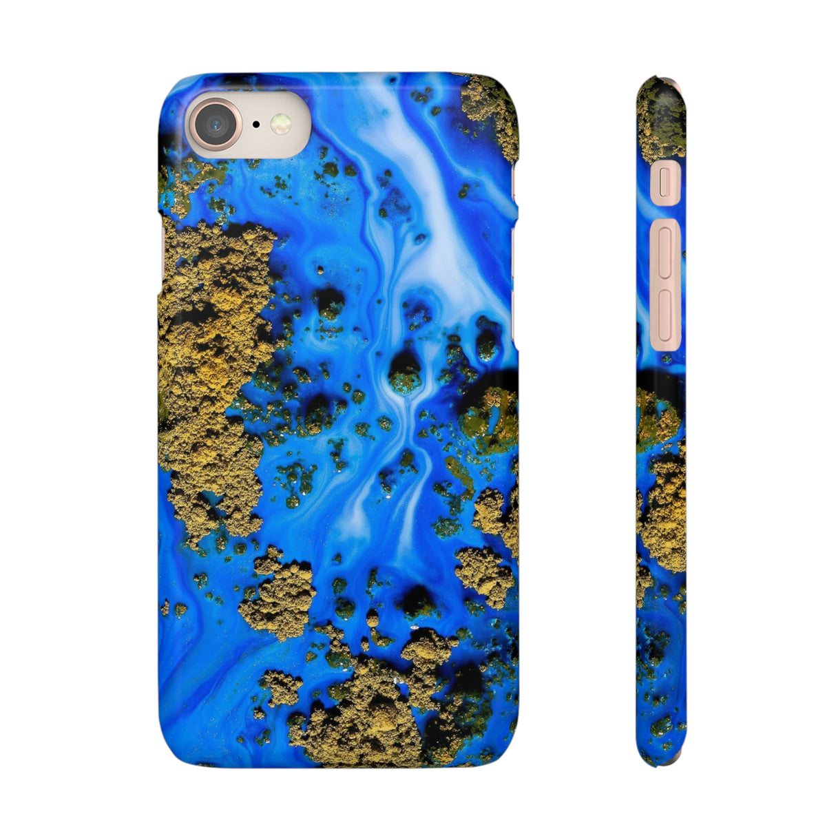 Blue River Ink Art iPhone Case (Slim) iPhone 8 Glossy Phone Case