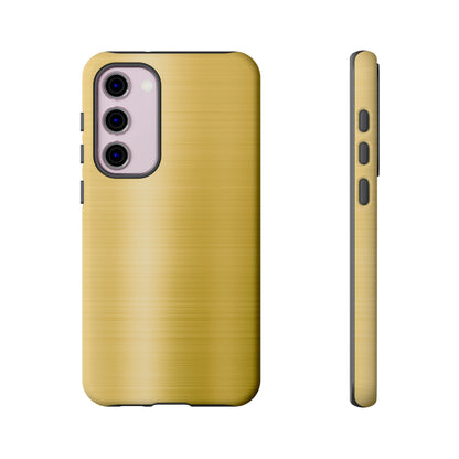 Gold Metal Android Case (Protective) Samsung Galaxy S23 Plus Matte Phone Case