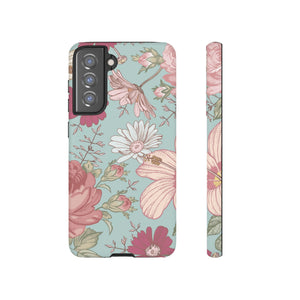 Hibiscus Vintage Flower Samsung Case (Protective) Samsung Galaxy S21 FE Matte Phone Case