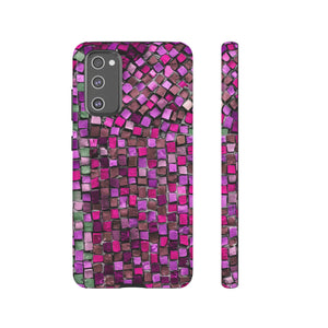 Purple Mosaic Android Case (Protective) Samsung Galaxy S20 FE Glossy Phone Case