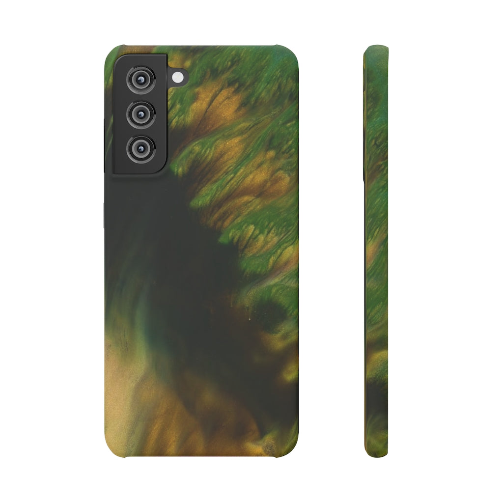 Green Forest Ink Art Android Case (Slim) Samsung S21 FE Matte Phone Case