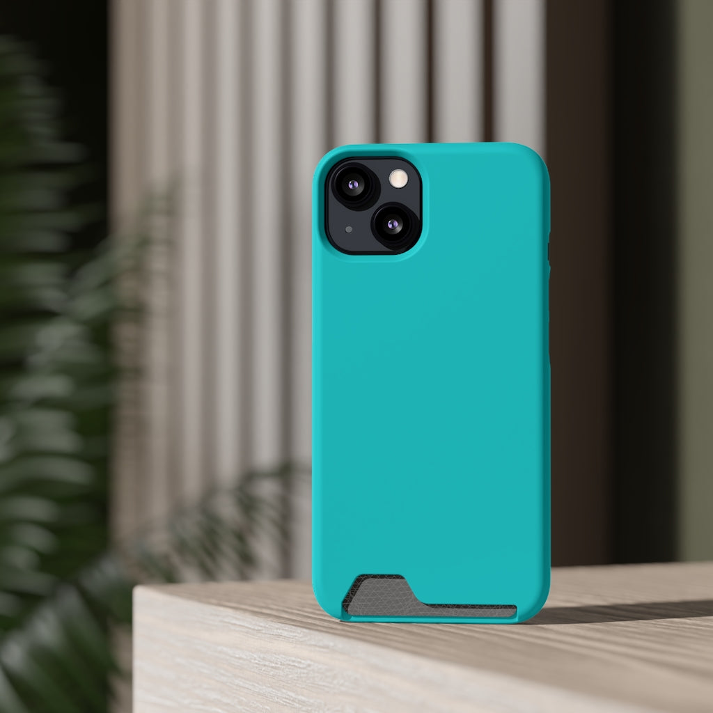 Dark Turquoise iPhone Case (Card) Phone Case