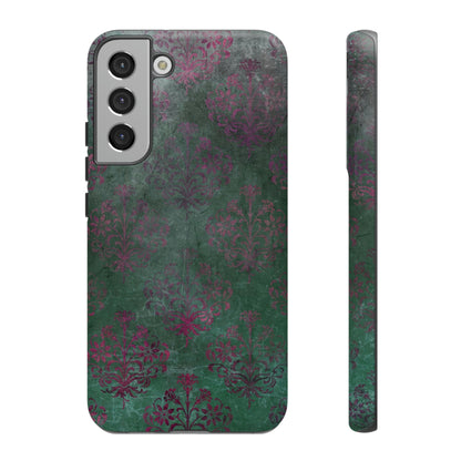 Damask Gothic Flower Samsung Case (Protective) Samsung Galaxy S22 Plus Matte Phone Case