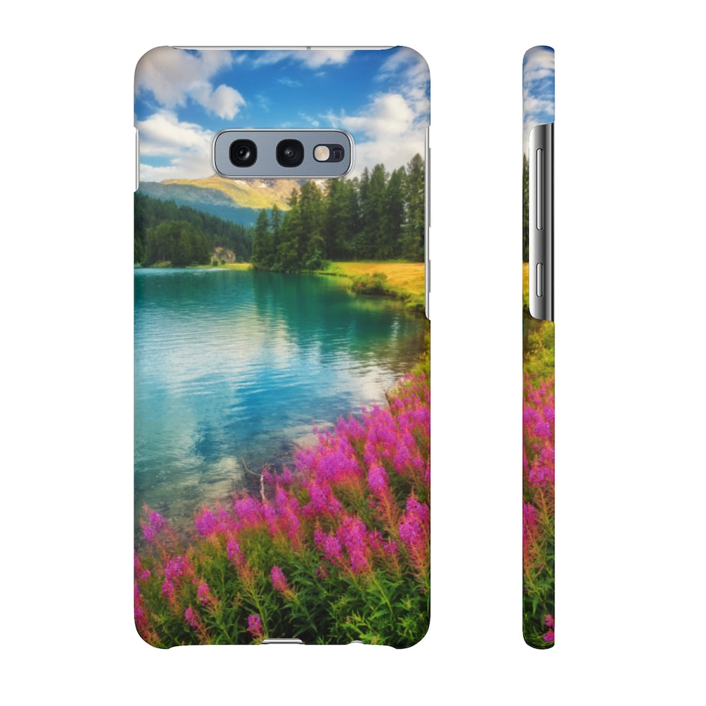 Fantastic Azure Alpine Lake Samsung/iPhone (Slim) Phone Case