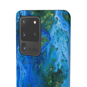 Blue Globe Ink Art Android Case (Slim) Phone Case