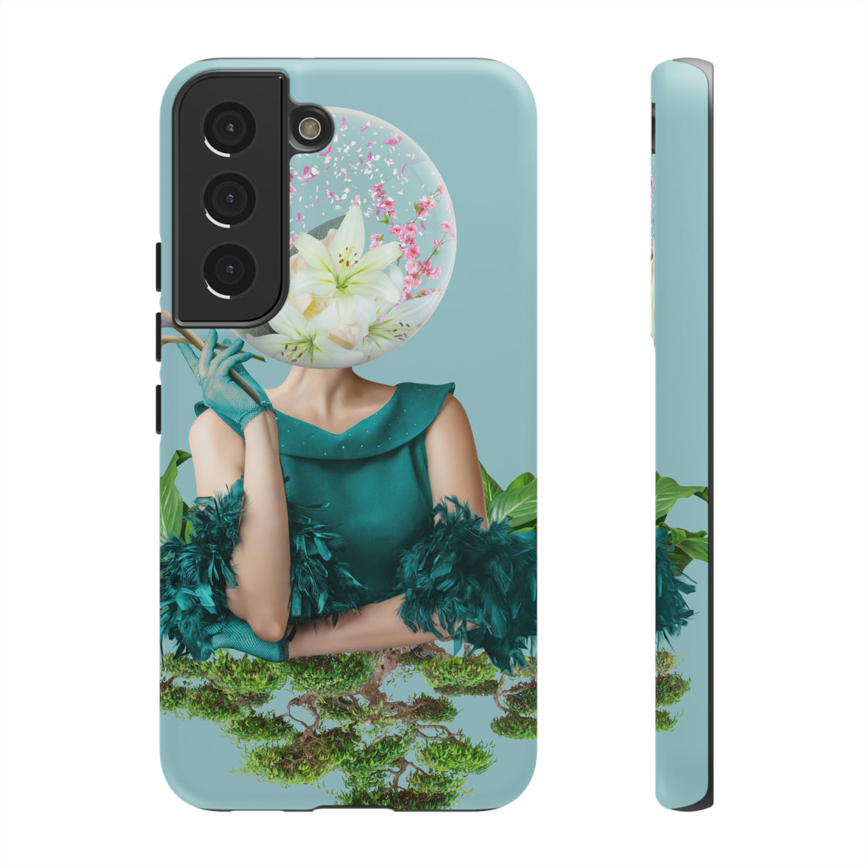 Contemporary Portrait Android Case (Protective) Samsung Galaxy S22 Matte Phone Case