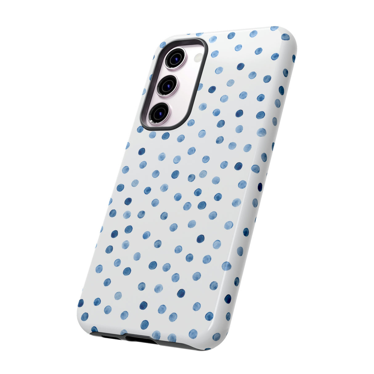 Blue Dots Pattern Android Case (Protective) Phone Case