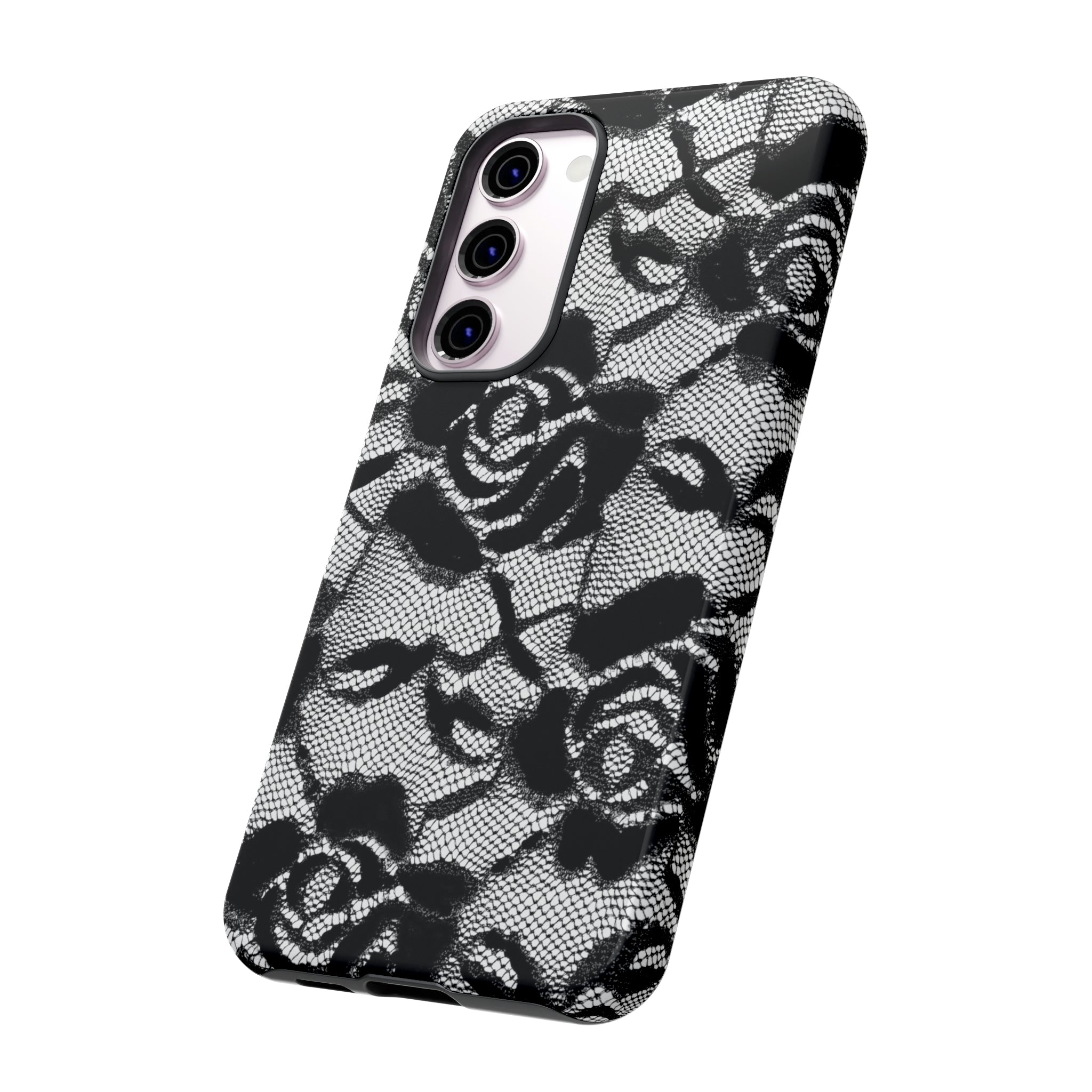 Black Rose Lace Gothic Flower Samsung Case (Protective) Phone Case