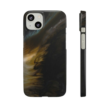 Midnight Shaddow Ink Art iPhone Case (Slim) iPhone 13 Glossy Phone Case