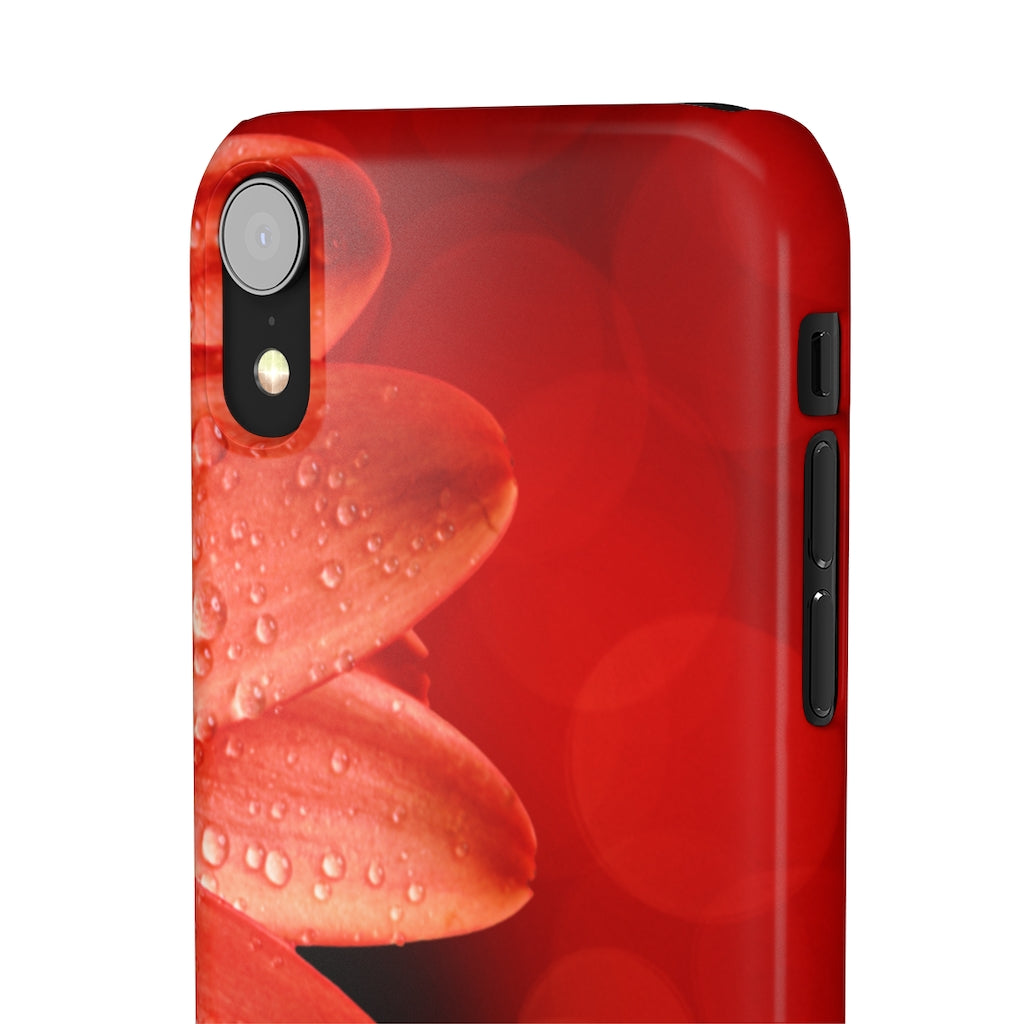 Red Spring Flower Samsung/iPhone (Slim) iPhone XR Glossy Phone Case