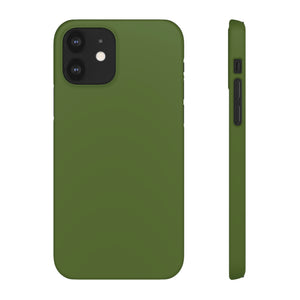 Dark Olive Green iPhone Case (Slim) iPhone 12 Matte Phone Case