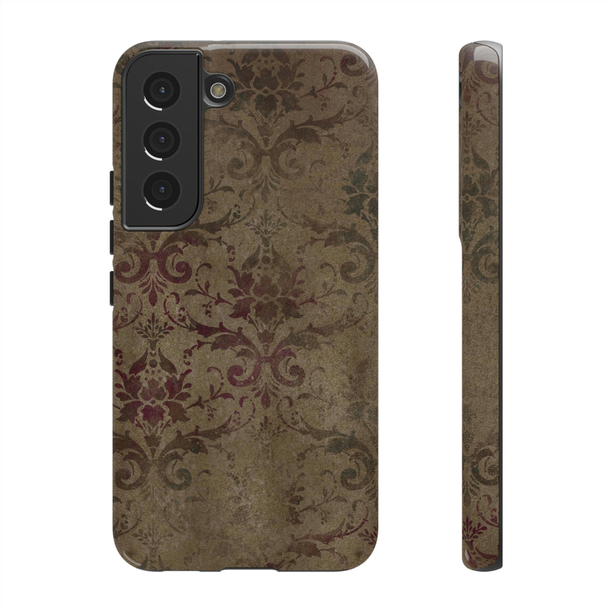 Olage Gothic Flower Samsung Case (Protective) Samsung Galaxy S22 Glossy Phone Case