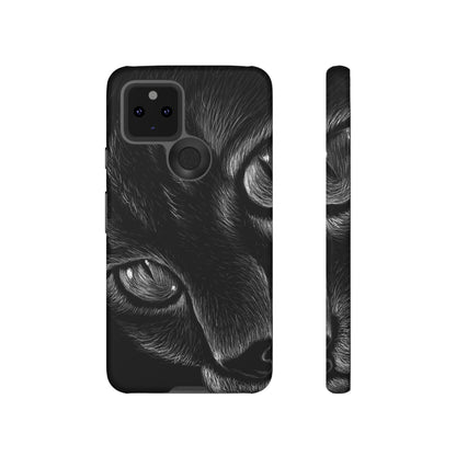 Pencil Drawing Cat Android Case (Protective) Google Pixel 5 5G Matte Phone Case