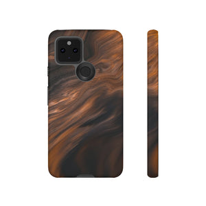 Brown Mist Ink Art Android Case (Protective) Google Pixel 5 Matte Phone Case