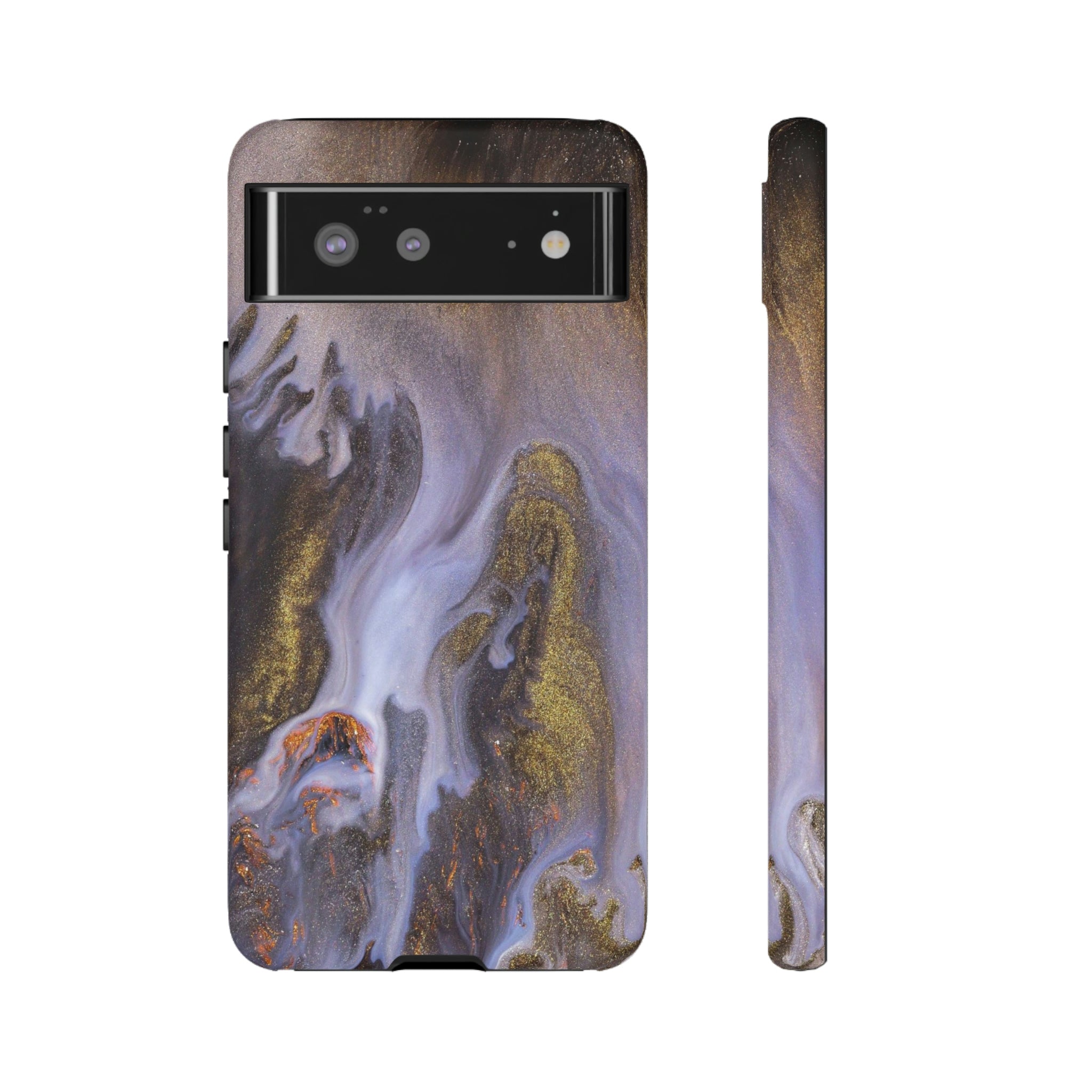 Purple Gold Ink Art Android Case (Protective) Phone Case