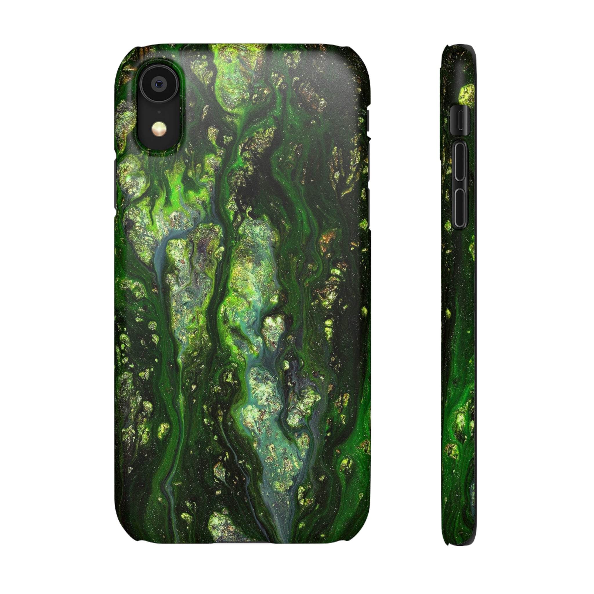 Smaragd Jewel Ink Art iPhone Case (Slim) iPhone XR Matte Phone Case