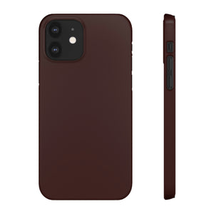 Dark Sienna Purple iPhone Case (Slim) iPhone 12 Glossy Phone Case