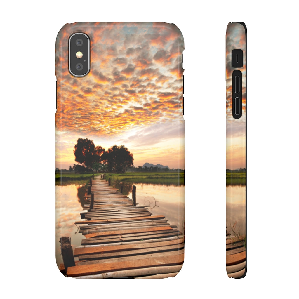 Sunset on the Tropical River Samsung/iPhone (Slim) Phone Case