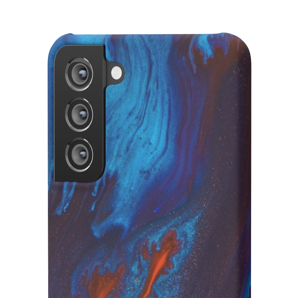 Orange Flame Ink Art Android Case (Slim) Phone Case