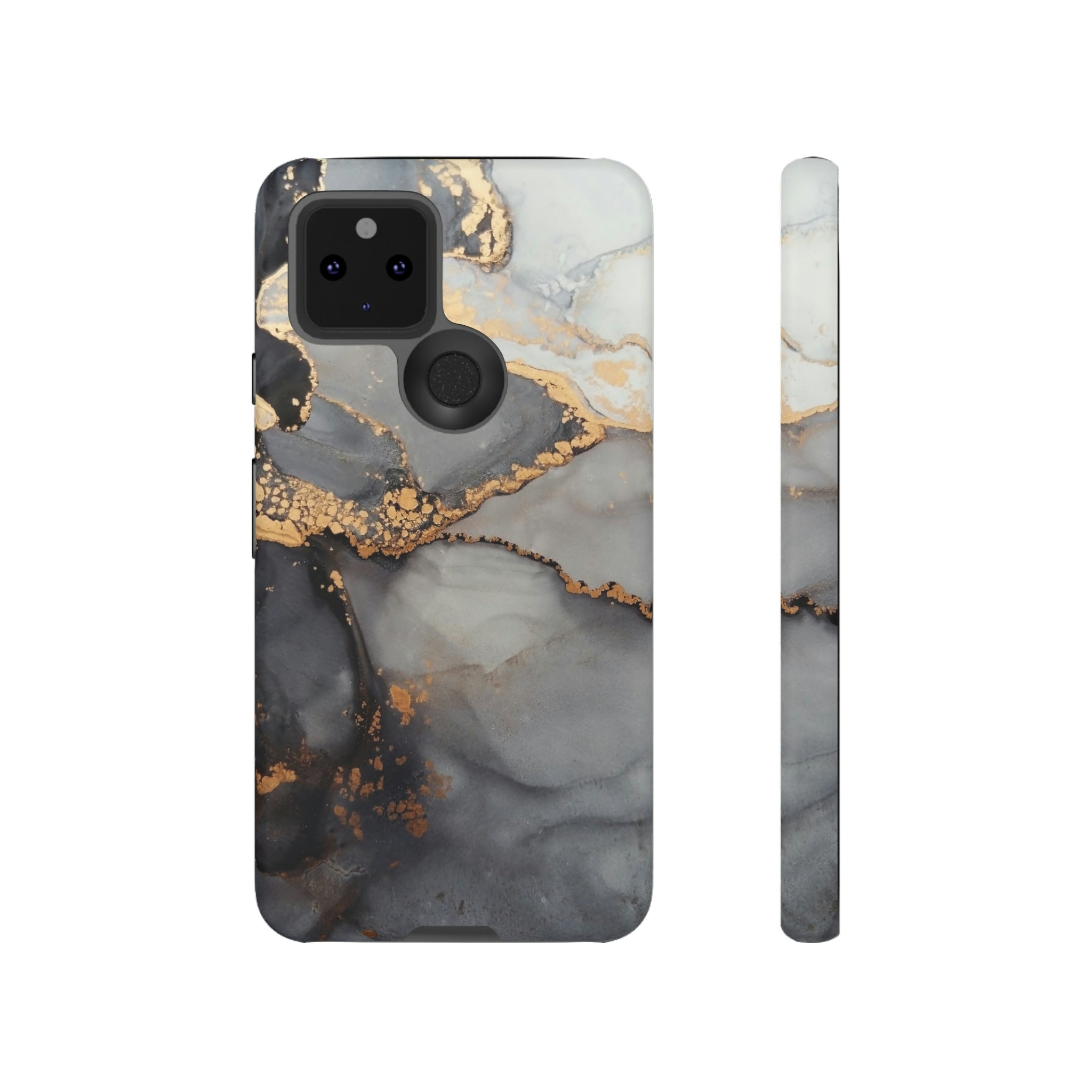 Grey Marble Android Case (Protective) Google Pixel 5 5G Matte Phone Case