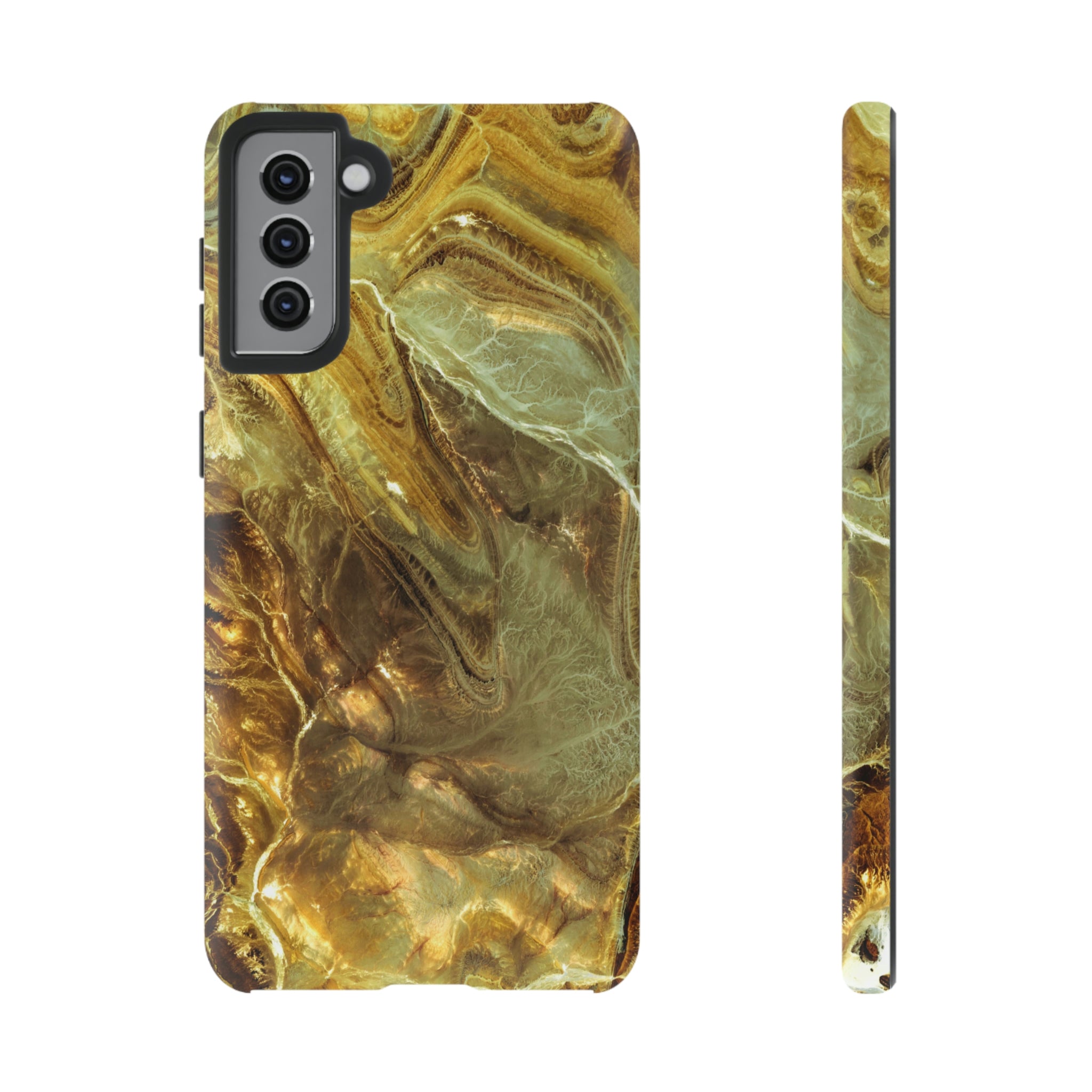 Nacre Marble Android Case (Protective) Samsung Galaxy S21 Plus Matte Phone Case