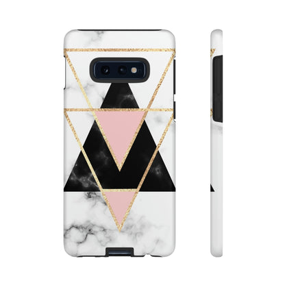 Marble Triangles Android Case (Protective) Samsung Galaxy S10E Matte Phone Case