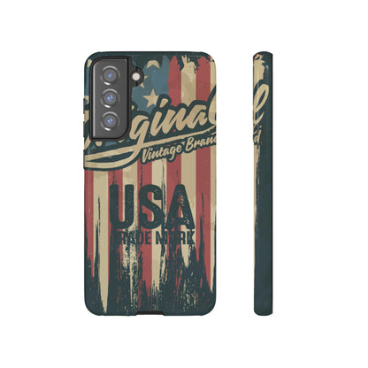 American Vintage Flag Android Case (Protective) Samsung Galaxy S21 FE Glossy Phone Case