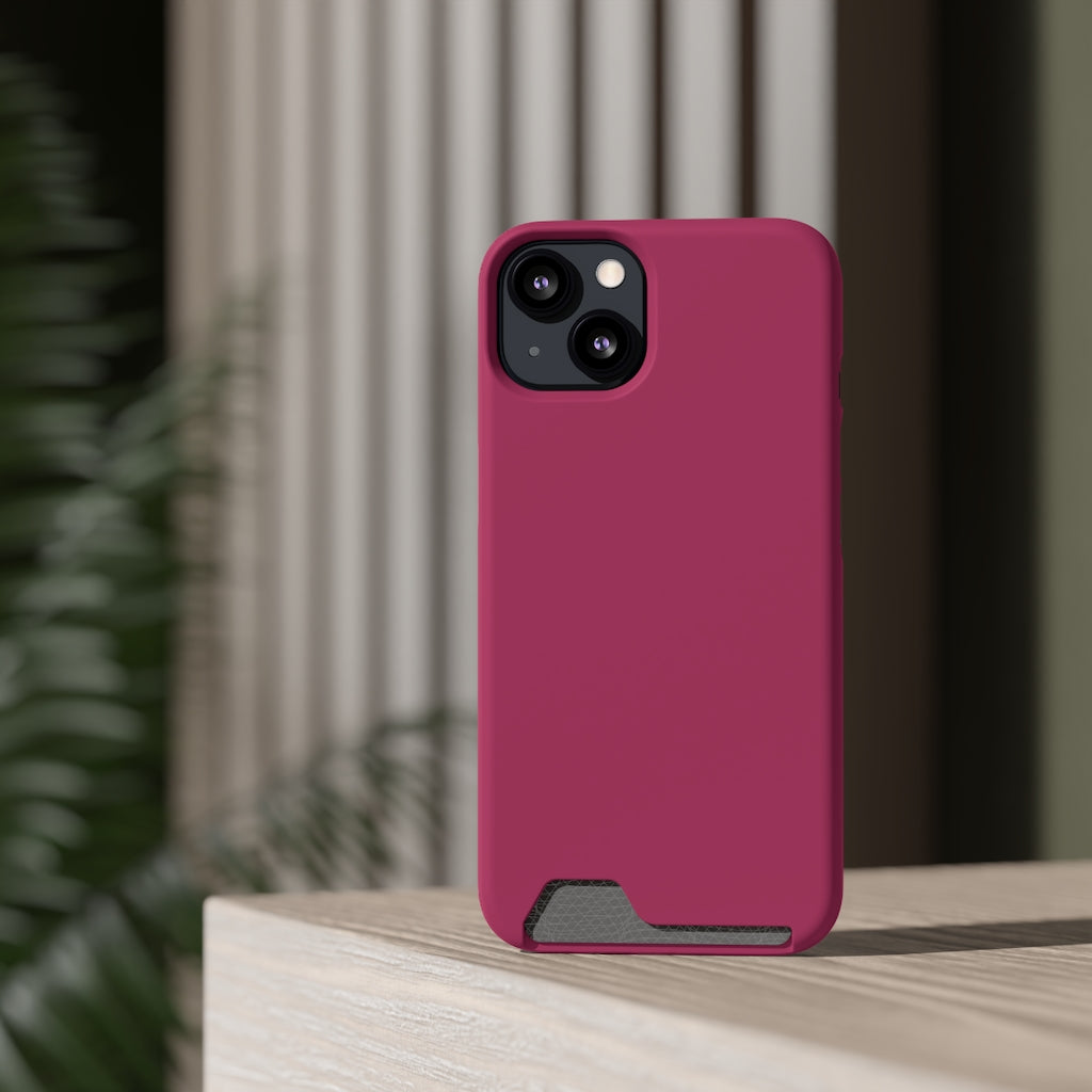 Maroon iPhone Case (Card) Phone Case