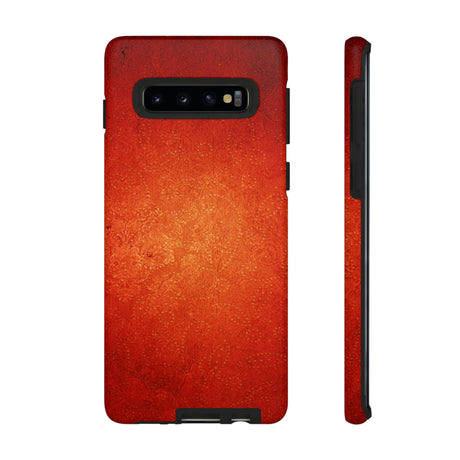 Red Grunge Android Case (Protective) Samsung Galaxy S10 Matte Phone Case