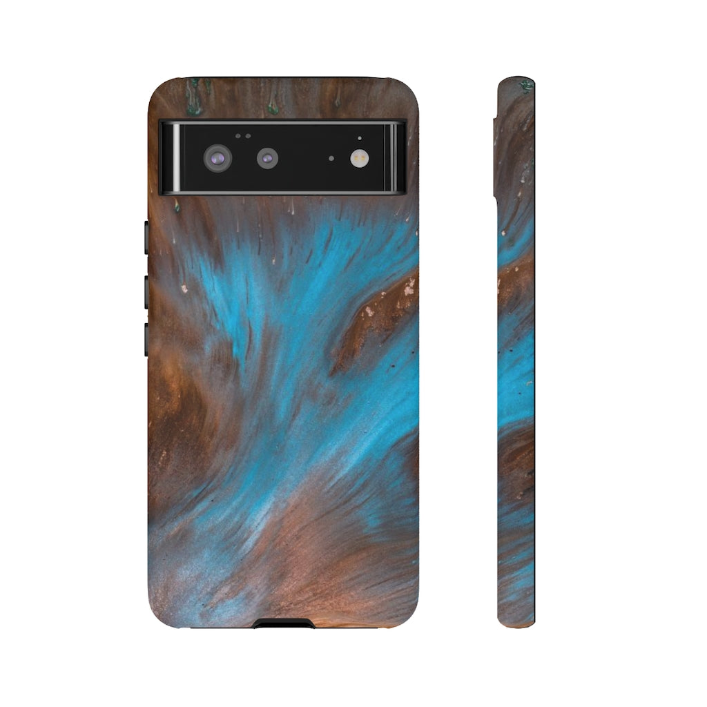 Blue Lagoon Ink Art Android Case (Protective) Google Pixel 6 Matte Phone Case