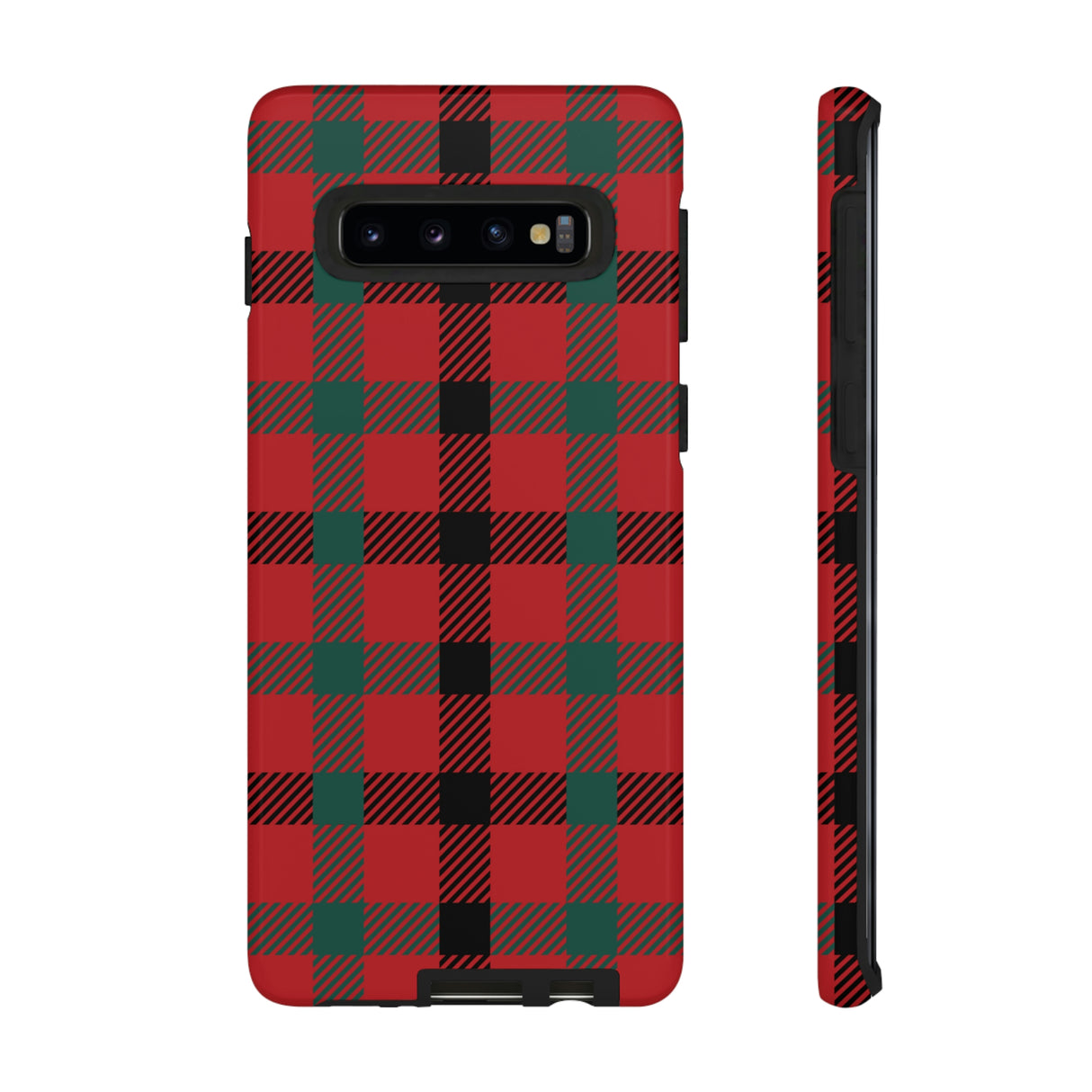 Red Flannel Android Case (Protective) Samsung Galaxy S10 Glossy Phone Case