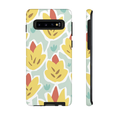 Summer Yellow Happy Flower Samsung Case (Protective) Samsung Galaxy S10 Glossy Phone Case