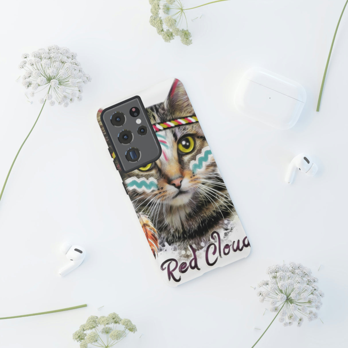 Red Cloud Cat Android Case (Protective) Phone Case