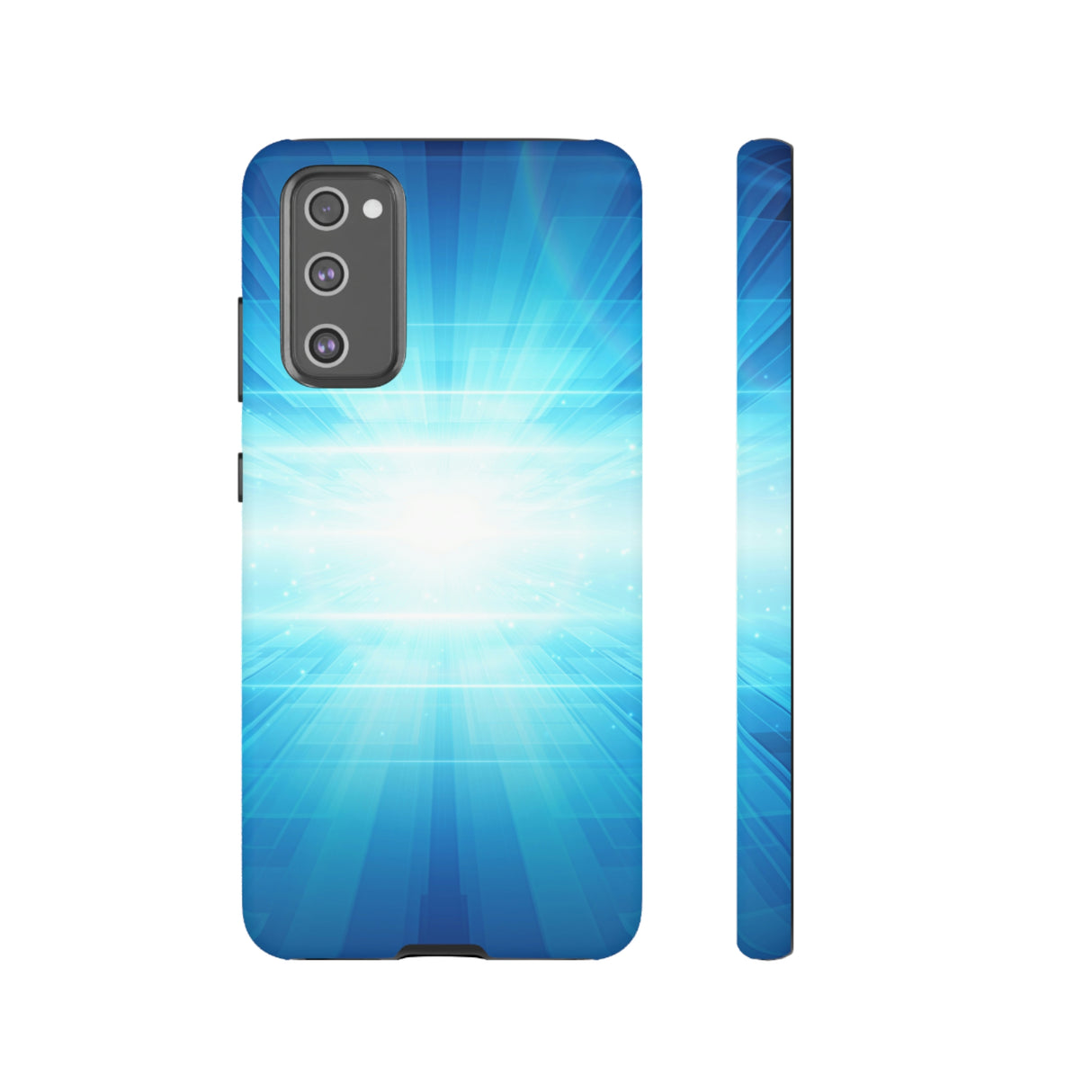 Abstract Blue Android Case (Protective) Samsung Galaxy S20 FE Matte Phone Case