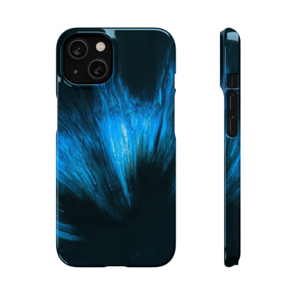 Midnight Shadow Ink Art iPhone Case (Slim) iPhone 14 Glossy Phone Case