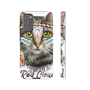 Red Cloud Cat Android Case (Protective) Samsung Galaxy S20 FE Matte Phone Case