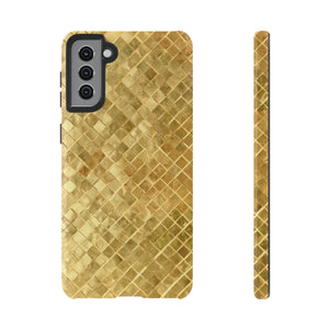 Golden Mosaic Android Case (Protective) Samsung Galaxy S21 Plus Glossy Phone Case