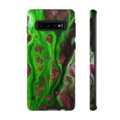 Toxic Green Ink Art Android Case (Protective) Samsung Galaxy S10 Matte Phone Case