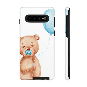 Cute Teddy Bear Android Case (Protective) Samsung Galaxy S10 Glossy Phone Case