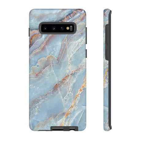 Blue Marble Background Android Case (Protective) Samsung Galaxy S10 Plus Matte Phone Case