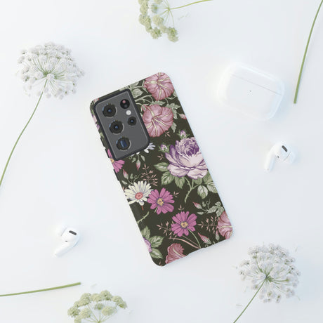 Purple Rose Vintage Flower Samsung Case (Protective) Phone Case